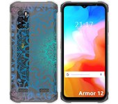 Funda Silicona Transparente para Ulefone Armor 12 5G diseño Mandala Dibujos
