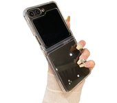 For Samsung Galaxy Z Flip 5 6 Case Slim Transparent Clear Hard PC Folding Phone Cover Cases For Samsung Galaxy Z Flip5 Flip6