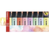 Rotulador Stabilo Boss 70 Pastel Pack de 8 - Trazo 2-5mm - Recargable - Colores Surtidos