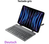 HUWEI Mini Folding Wireless Keyboard Spanish Arabic Hebrew Portugues German with Stand for Windows, Android, IOS Tablet Phone