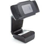 Nilox Webcam HD 720P Negra para Videollamadas y Meetings con Micrófono Incorporado