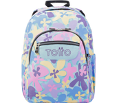 Mochila Escolar Adaptable a Carro Flores Hawaianas - Acuareles - Totto España