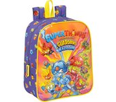 SAFTA - SUPERTHINGS GUARDIANS OF KAZOOM Mochila para Guarderia Adaptable Carrito- diseño único y licencia oficial - Mochila guarderia espalda y hombreras ergonomicas- made in safta - Mochila comodidad máxima y ajuste perfecto