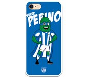 Funda original compatible con iPhone 7 - IPhone 8 - Leganes Super Pepino Fondo Azul