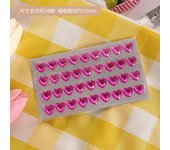 9/36 Pcs Diamond Sticker Children's Cartoon Princess 3D 3D Love Crystal Gem Sticker Kindergarten Reward Small Sticker Picture