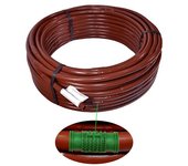 DRIPALIA - Tubería - Manguera Ø16 con gotero | Marrón | Caudal 4L/h | Goteros a  33cm | Rollo de 100m