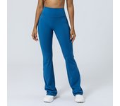 Women Yoga Flare Leggings High Waist Dance Pilates Fitness Gym Buttock Lifting Workout Wide-Leg Pants Outdoor Train Sport Tights
