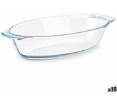 Fuente de Cocina Vivalto T7-07 Transparente Vidrio de Borosilicato 700 ml 23,6 x 5,3 x 13 cm Con asas (18 Unidades)