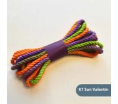 3.5mm Scrap Bundle Packs Macrame Cord Premium Cotton Cord for Macrame Craft Hand Painted Lush Ombre String Macrame Keychain Rope