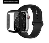 Glass+Case+Strap for Apple Watch Band 45mm 44mm 41mm 40mm 38mm 42mm Screen Protectors for Apple IWatch Series 9 8 7 6 SE 5 3 4