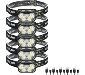 KDULIT USB Rechargeable Powerful 9 Led Sensor Headlamp with Motion Sensor Head Flashlight Outdoor Camping Fishing Headlights