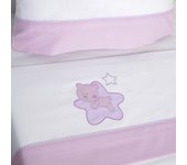 10XDIEZ Juego de sábanas cuna star / - Tejidos suaves y resistentes que garantizan confort y protección para el bebé