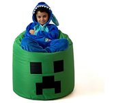 Sako bolsa puf Minecraft verde XXL 110 x 90 cm