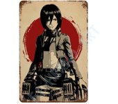 Japan Retro Anime Demon Slayer My Hero Academia Jujutsu Kaisen Metal Tin Sign Plaque Wall Art Home Kids Room Decorative Plates