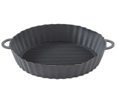 AirFryer Reusable Pot Silicone Easy To Clean Oven Baking Tray Ninja Round Liner Pizza Plate Grill Pan Mat Air Fryer Accessories