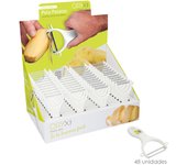 SANCO STORE - ORYX Pelapatatas Con mango Plastico Cuchilla Acero Inoxidable 7,8 x 13 (Alt.) cm.