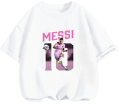 Narutoes Tshirt Boys Girls Clothing Summer Marios Short-sleeved Casual Sonic T-shirt Children's Sports Tops Messi Kids Clothes