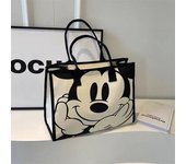Disney Cartoon Mickey New Fashion Casual Women's Portable Mommy Bag Large Capacity Commuting Shoulder Bag