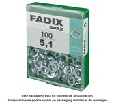 FADIX Caja m 100 Unid. Arandela Presión 5,1 mm Acero FADIX - 18238 Arandela presión Recambios y Accesorios Tornillos Arandelas