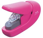 Plus Japan 31148, Grapadora sin grapas capacidad de 5 hojas, rosa
