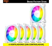 Aigo Z12 Computer Case Fan Reverse Ventoinha PC 120mm Rgb Fan Cooler 4pin PWM CPU Cooling Fan 3pin5v Argb 12cm Ventilador