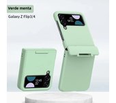 Solid Color Hinge Case for Samsung Galaxy Z Flip 5 3 4 5G Skin Feel Protective Fashion Hard 4-piece Set Flip4 Shockproof Cover