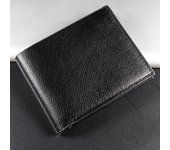 Cartera de hombre Cartera de cuero para hombre negra
