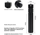 Invisible Selfie Stick for GoPro 13 12 11 10 9 8 Insta360 X5 X4 X3 X2 1/4" Extended Monopod Pole For Sports Camera Accessories