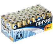 Maxell Alkaline Pack Pilas AA LR6 32 Unidades