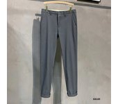 97% Cotton All Seasons Casual Pants Men Business Fashion Classic Solid Color Stretch Straigh Grey Khaki Brand Trousers Male 38
