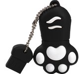 Lovely Gift For Kids USB 2.0 Flash Drive Real Capacity Pen Drive Cat Scratch Memory Stick With Key Chain Portable Pendrive 64GB