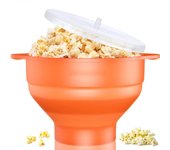 Palomitero de silicona para microondas, plegable, sin BPA