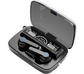 Auriculares Inalámbricos TWS M19 Bluetooth 5.1, Control Táctil, Manos Libres, Diseño para Juegos - Negro