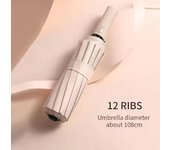 12 bone solid color automatic umbrella lightweight folding extra large parasol anti-ultraviolet