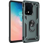 Shockproof Armor for Samsung Galaxy S20 FE S10 S10E S9 S8 S7 Ultra Plus 5G Ring Stand Bumper Silicone Phone Back Cover