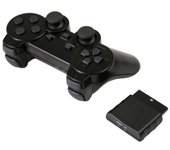 IMATICA LOS PALACIOS Mando Inalámbrico Compatible Sony PS2 Dualshock 2 Negro