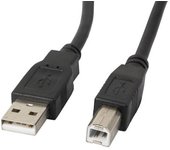Lanberg CA de Usba De 11cc de 0030 de BK USB 2.0 a Macho a USB 2.0 B Macho de Cable con núcleo de fe