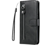 Luxury Zipper Leather Case for Iphone 16 15 14 13 12 11 Pro Max Flip Retro Wallet Book Card Holder for Iphone X XR XS Max 7 8