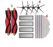 Brush Cover For Roborock S5 S50 S502 S55 S6 S6 Pure E4 1S SDJQR01RR Brush Mops Hepa Filters Robot Vacuum Cleaner Universal Wheel
