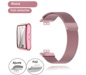 Metal Strap For Huawei Watch Fit/Fit 2 Band With TPU Case TPU Screen Protector Huawei Bracelet Magnetic Loop Milanese Watchband