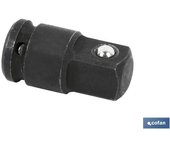 Cofan - Adaptador de Impacto Negro de 1/4 a 3/8 para Carracas y Llaves de Vaso