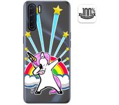 Tumundosmartphone Funda Gel Transparente para Oppo A91 diseño Unicornio Dibujos