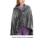 Manta Calentada Eléctrica USB 2024 With 3 NIVeles De Calor Fleece Corporal Portátil Para Hogar Y Oficina