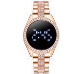 Nuevo reloj para mujer con piedras brillantes multicolores, resistente al agua, de lujo y moderno, un reloj para la mujer en línea