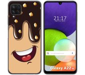 Funda Silicona para Samsung Galaxy A22 4G / M22 diseño Helado Chocolate Dibujos