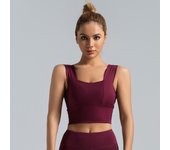 Tirantes anchos, sujetador deportivo antigolpes y antiflacidez, sujetador deportivo push-up para correr y fitness