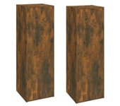 vidaXL Muebles para TV 2 uds contrachapado 30,5x30x90 cm, Mueble de Salon, Mueble TV, Mueble TV salon, Mesa de TV, Mueble tele