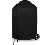 Cubierta para Barbacoa, Cubierta para Barbacoa, Impermeable y Resistente, Cubierta Redonda para Parrilla de jardín, protección al Viento, UV y Resistente al Agua