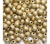 30-200pcs 4 6 8 10mm Gold Color Round Acrylic Spacer Beads Frosted Ball Loose Beads For Jewelry Making Diy Bracelet Necklace