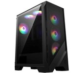 MSI MAG FORGE 120A AIRFLOW carcasa de ordenador Midi Tower Negro, Transparente